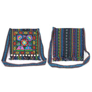Buddha Stones Tibetan Handmade Embroidered Camellia Canvas Shoulder Bag Crossbody Bag Crossbody Bag BS 4