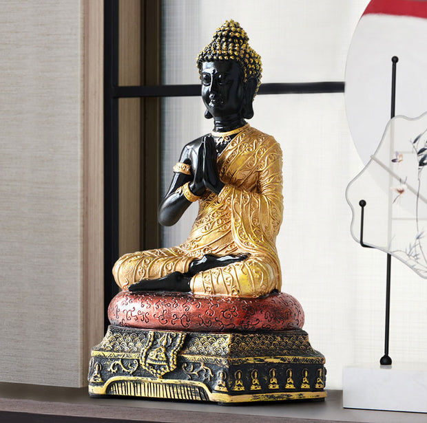 Buddha Stones Buddha Compassion Resin Statue Decoration