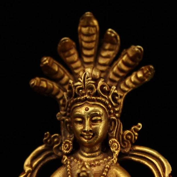 Buddha Stones Bodhisattva Nagarjuna Protection Copper Statue Decoration Decorations BS 4