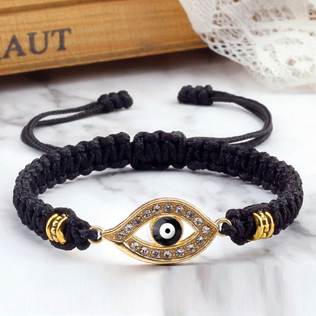 Buddha Stones Evil Eye Keep Away Evil Spirits String Bracelet Bracelet BS 6
