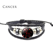 Buddha Stones 12 Constellations of the Zodiac Moon Protection Bracelet Bracelet BS Cancer