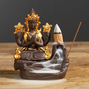 Buddhastoneshop Tibetan Buddha Healing Incense Burner Decoration