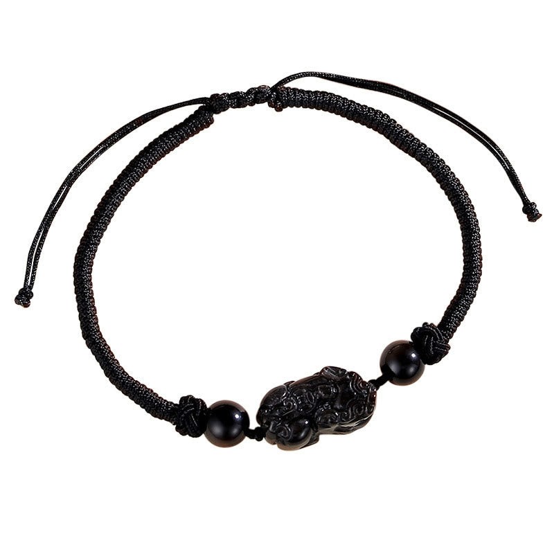 Buddha Stones Handmade Natural Silver Sheen Obsidian