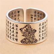 Buddha Stones FengShui Buddha Chinese Zodiac Protection Adjustable Ring Ring BS 5