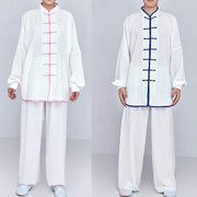 Buddha Stones Meditation Zen Prayer Spiritual Tai Chi Qigong Practice Unisex Embroidery Clothing Set Clothes BS 8