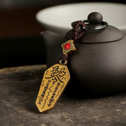 Buddha Stones Feng Shui Bagua Yin Yang Balance Peace Keychain Key Chain BS 2