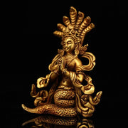 Buddha Stones Bodhisattva Nagarjuna Protection Copper Statue Decoration Decorations BS 2