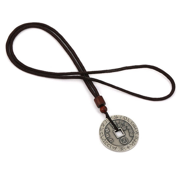 Buddha Stones Bagua Yin Yang Copper Coin Star Balance Energy Necklace Pendant Necklaces & Pendants BS 11