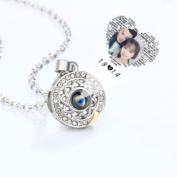 Buddha Stones Magnetic Sun Moon Couple Heart Protection Necklace Pendant Necklaces & Pendants BS 10
