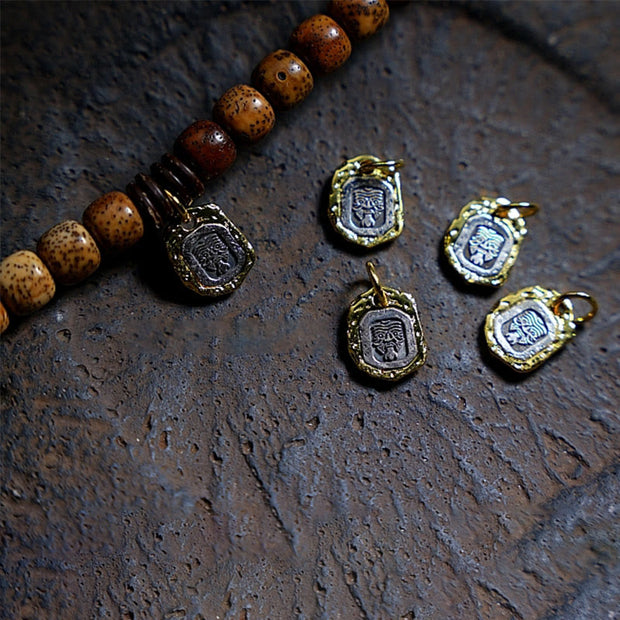 Buddha Stones Tibetan Bodhi Seed Amber Dzi Bead Agate Zakiram Goddess of Wealth Beads Triple Wrap Bracelet