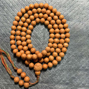 Buddha Stones 108 Mala Beads Nepal Bodhi Seed Luck Wealth Tassel Bracelet Mala Bracelet BS 11mm
