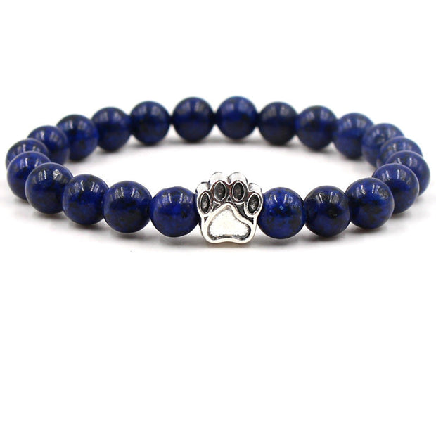 Buddha Stones “Save A Dog” Bracelet Bracelet Bracelet Lazurite (Balance ♥ Serenity)