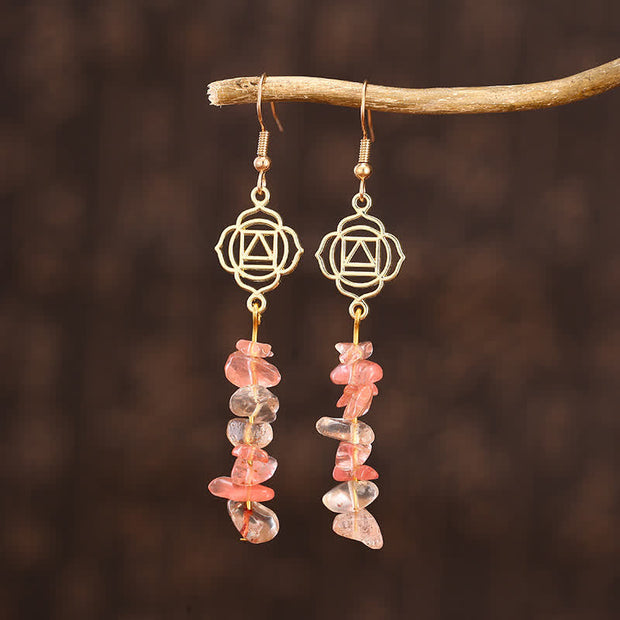 Healing Crystals Zen Cairn Confidence Earrings (Extra 30% Off | USE CODE: FS30)