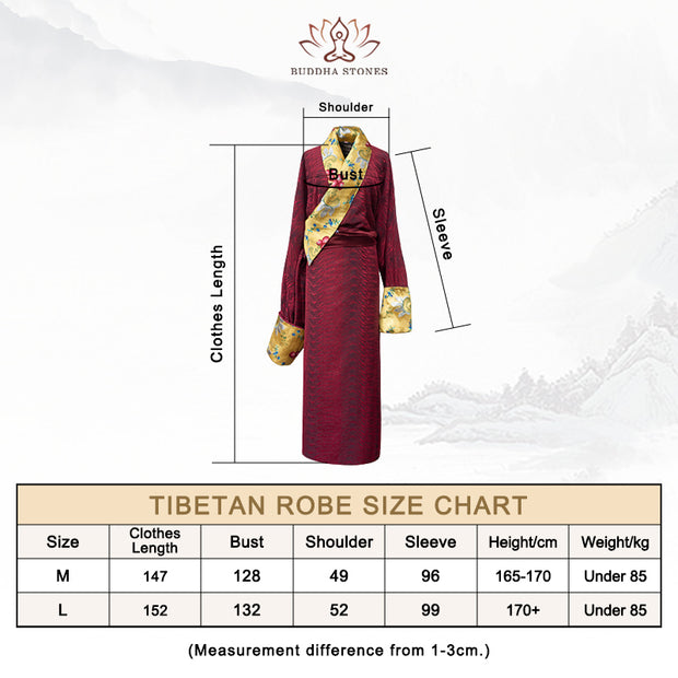 Buddha Stones Vintage Tibetan Shirt Robe Clothing Lhasa Long Dress Women Clothing