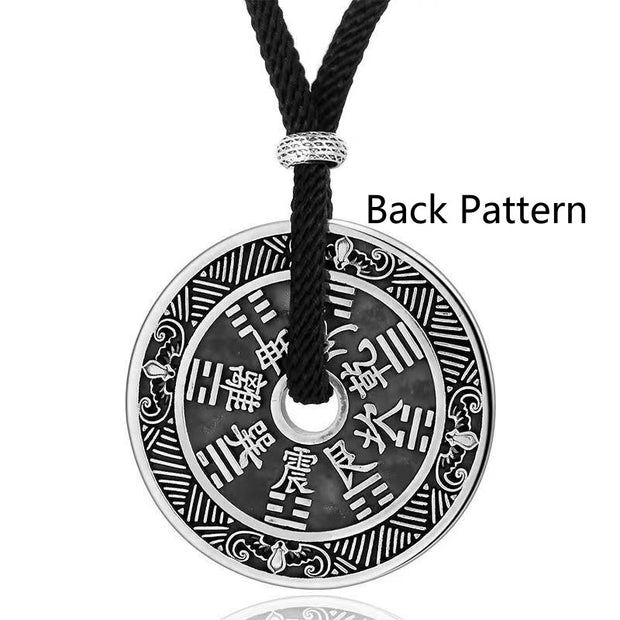 Buddha Stones Mountain Ghosts Spend Money Bagua Design Copper Coin Harmony Necklace Pendant Necklaces & Pendants BS 3
