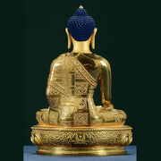 Buddha Stones Buddha Shakyamuni Figurine Enlightenment Copper Statue Home Offering Decoration Decorations BS 11