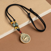 Buddha Stones 12 Chinese Zodiac Blessing Wealth Fortune Necklace Pendant Necklaces & Pendants BS Tiger