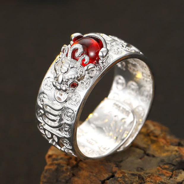 FREE Today: Lucky Feng Shui Pixiu Wealth Protection Ring FREE FREE White