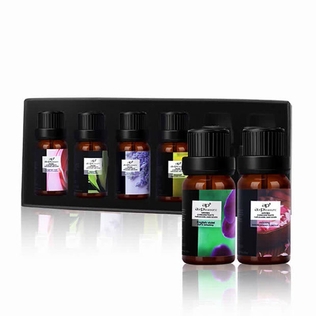 Buddha Stones 6Pcs Lavender Orange Jasmine Lemongrass Soothing Aromatherapy Healing Essential Oils Set