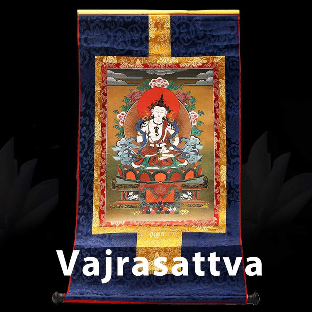 Buddha Stones Tibetan Framed Thangka Blessing Protection Decoration Decorations BS Vajrasattva