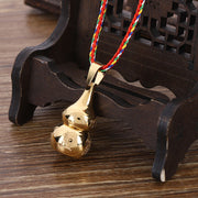 Buddha Stones Tibetan Yin Yang Symbol Gourd Harmony Titanium Steel Necklace Pendant Necklaces & Pendants BS 1
