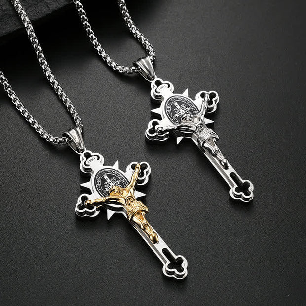 FREE Today: ST.Benedict Protection Cross Power Necklace FREE FREE 7
