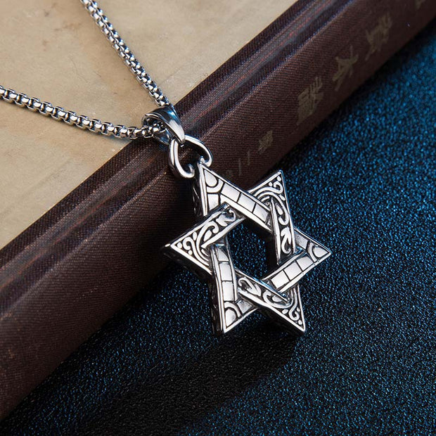 Buddha Stones Star of David Protection Necklace Pendant Necklaces & Pendants BS 1
