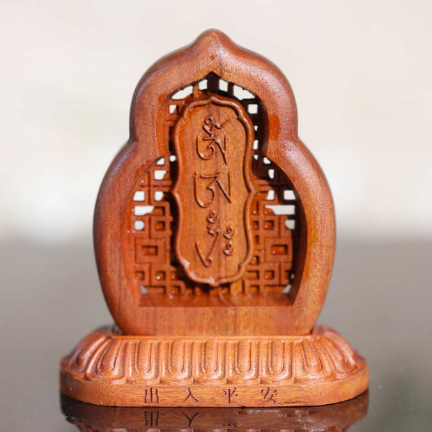 Buddha Stones Vajrasattva Buddha Wood Engraved Compassion Statue Figurine Decoration Decorations BS 2
