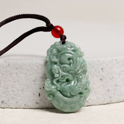 Buddha Stones Natural Jade 12 Chinese Zodiac Prosperity Necklace Pendant Necklaces & Pendants BS 1