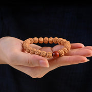 Buddha Stones Tibet Rudraksha Bodhi Seed Wealth Auspiciousness Bracelet