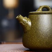 Buddha Stones Yixing Semi-handmade Yellow Green Purple Clay Kung Fu Teapot 240ml