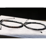 Buddha Stones Black Onyx Bead Support Protection Bracelet Bracelet BS 11