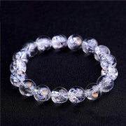 Buddha Stones Natural White Crystal Protection Healing Bracelet Bracelet BS 16mm(14 Beads)