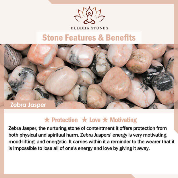 Buddha Stones 108 Mala Beads Sodalite Zebra Jasper Crystal Lotus Stren ...